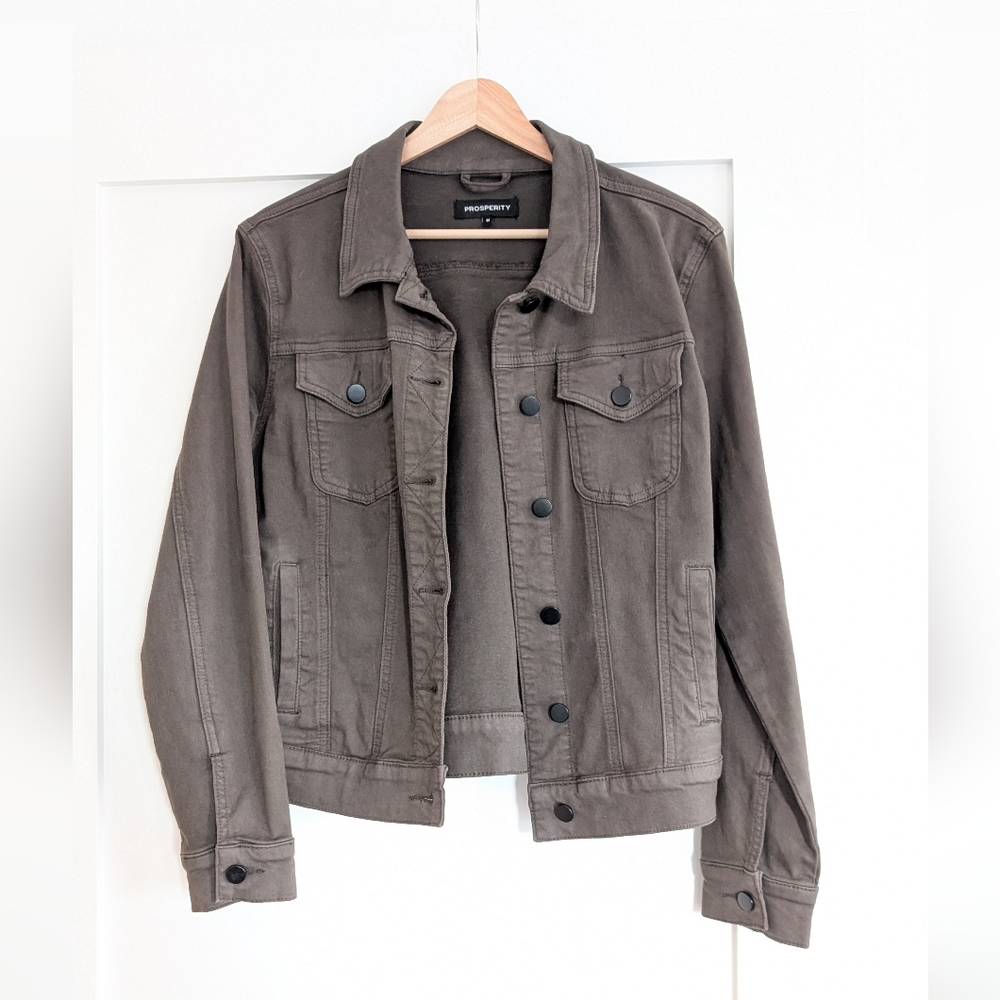 Women's Army Green Denim Jacket